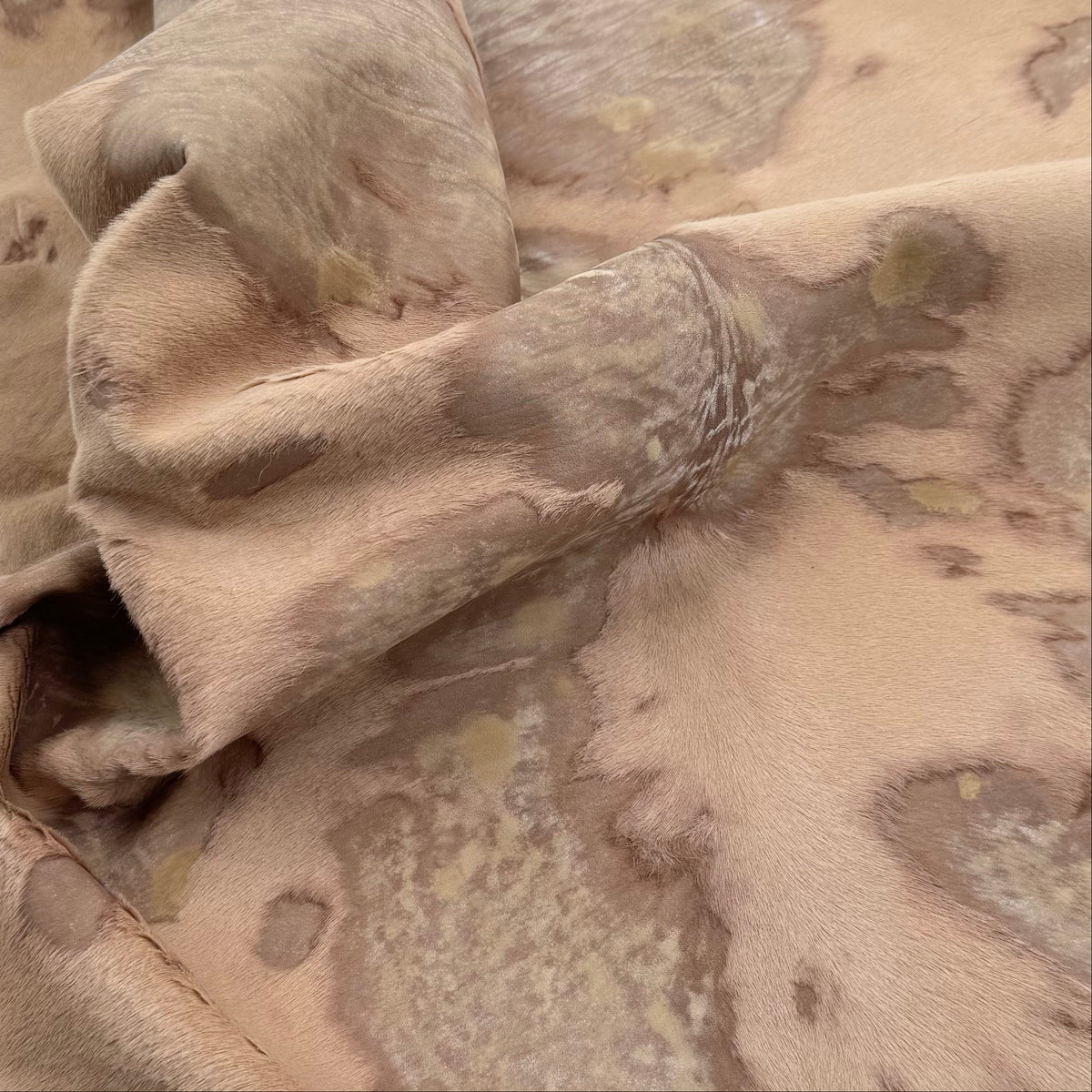 Rust Hair-on Acid-Wash Baby Calf