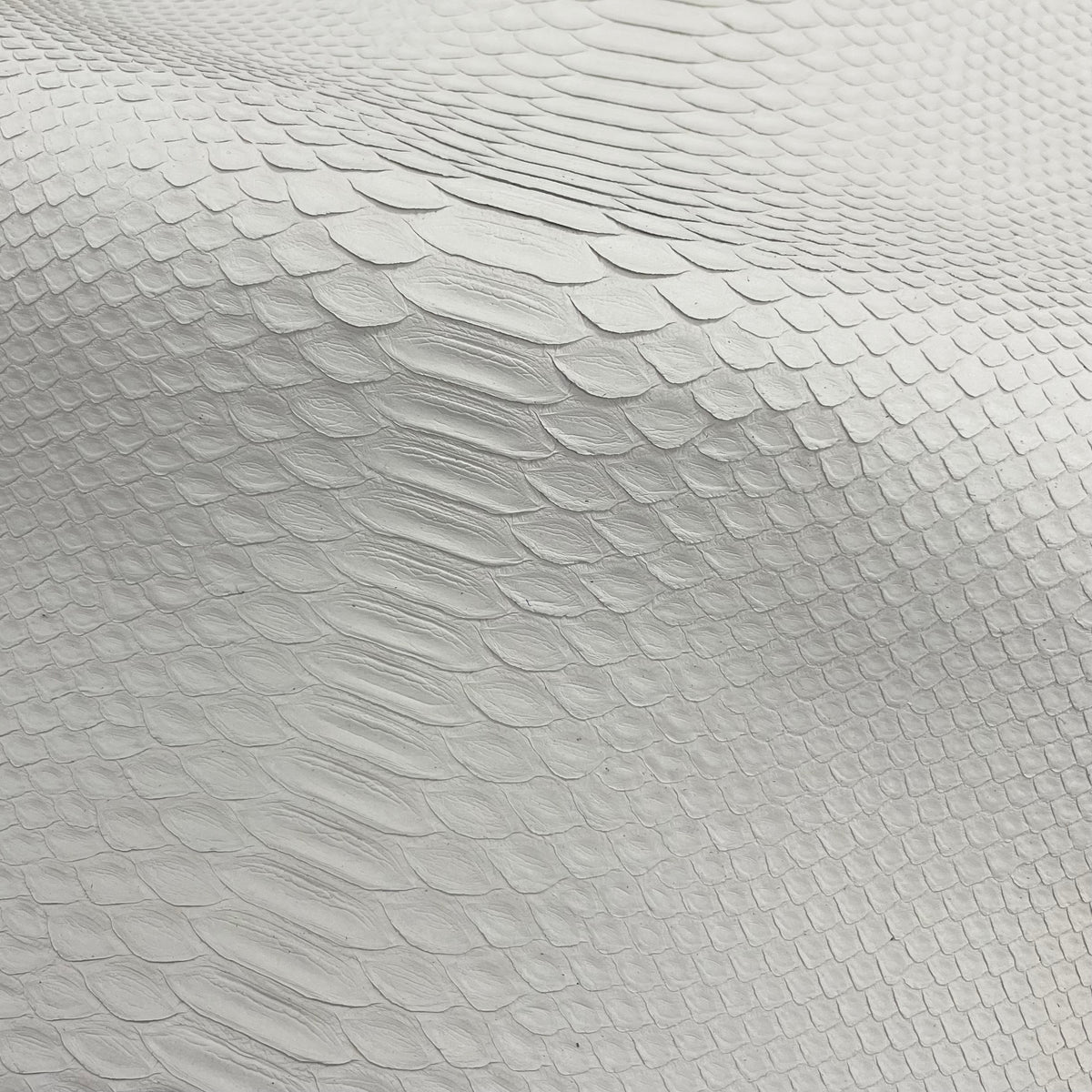 White Matte Python (Back Cut) Short Tail