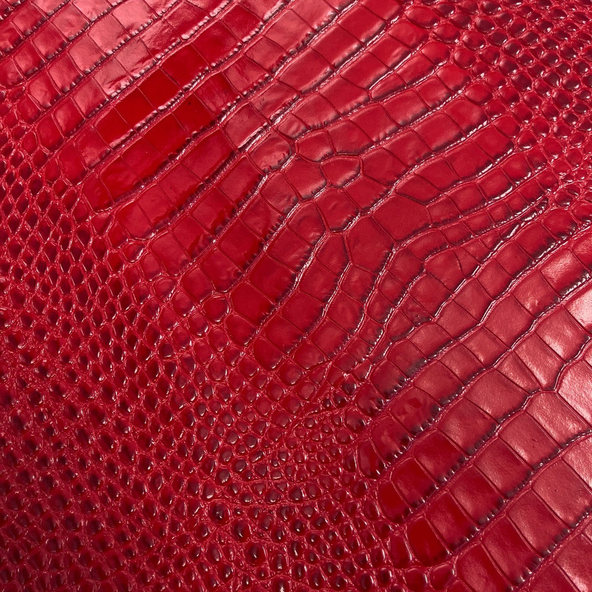 Italian Crocodile Embossed Cow Hide