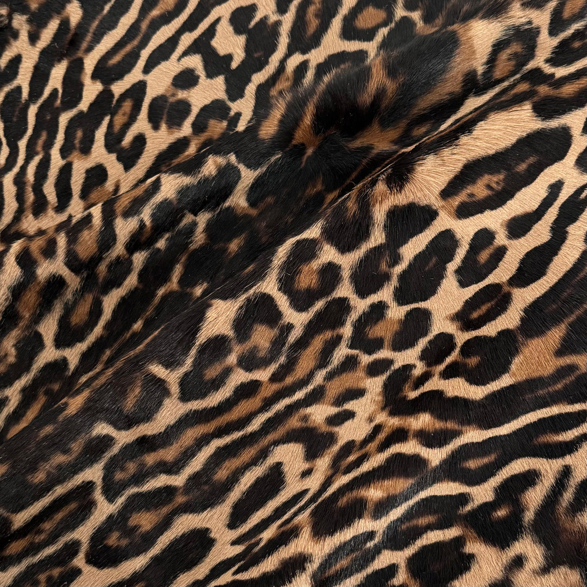 Leopard Hair-On Calf Cavalino with Longer Hair