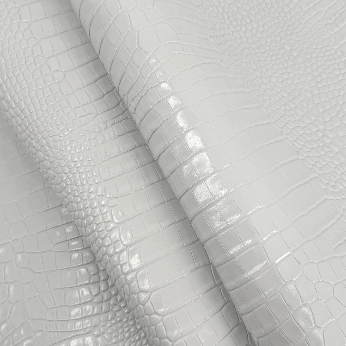 Italian Crocodile Embossed Cow Hide