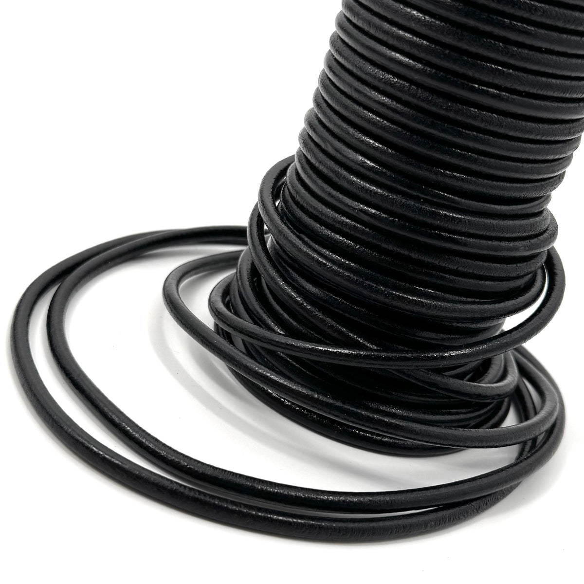 Black Round Leather Cord