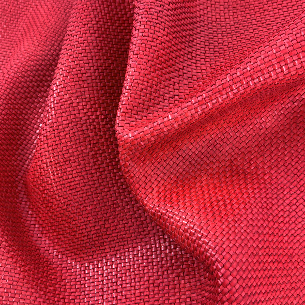 Red Basket Weave Woven Panel (20" by 23") only 4 Available | SALE