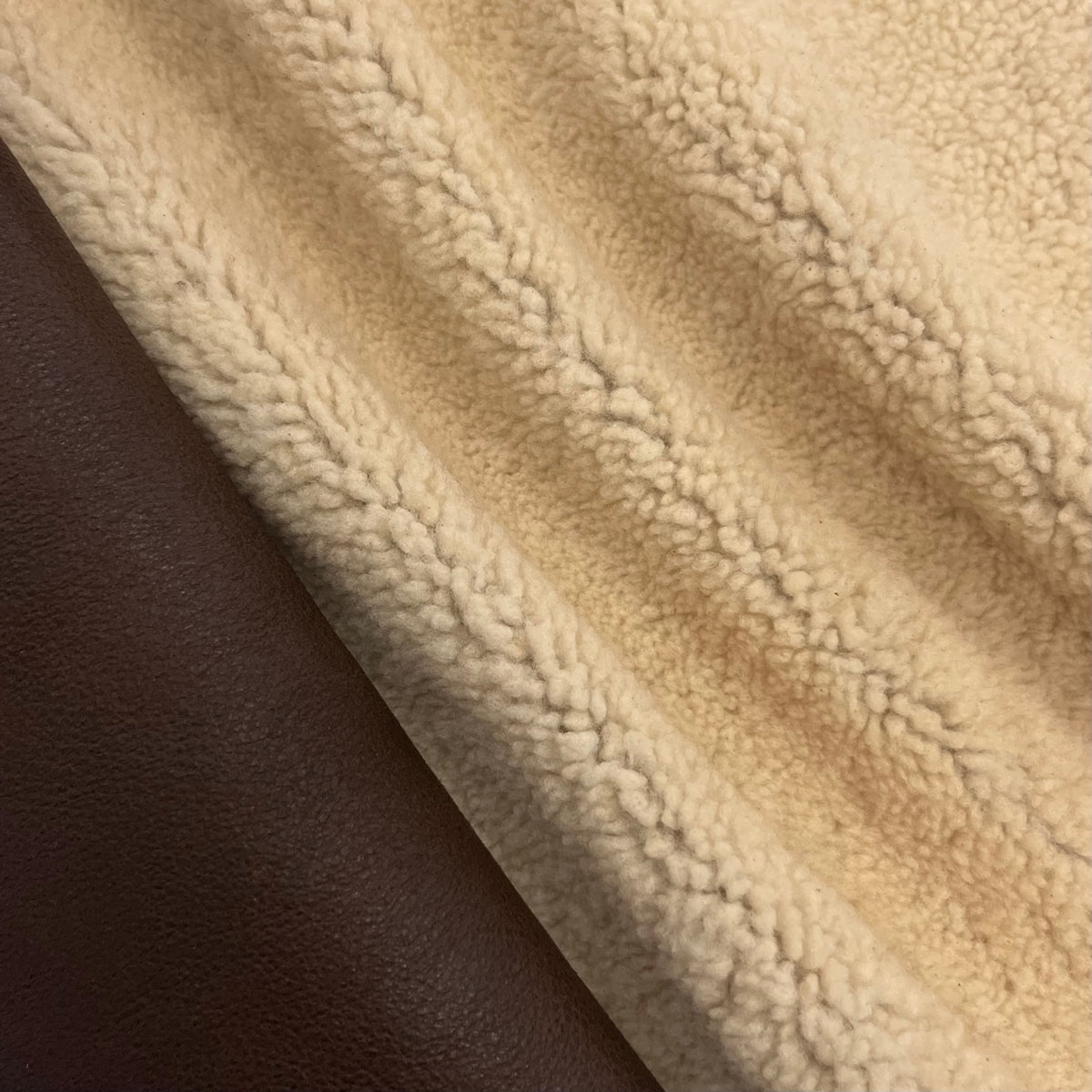 Sports Shearling with Matte Leather Back | Ships in 2 weeks