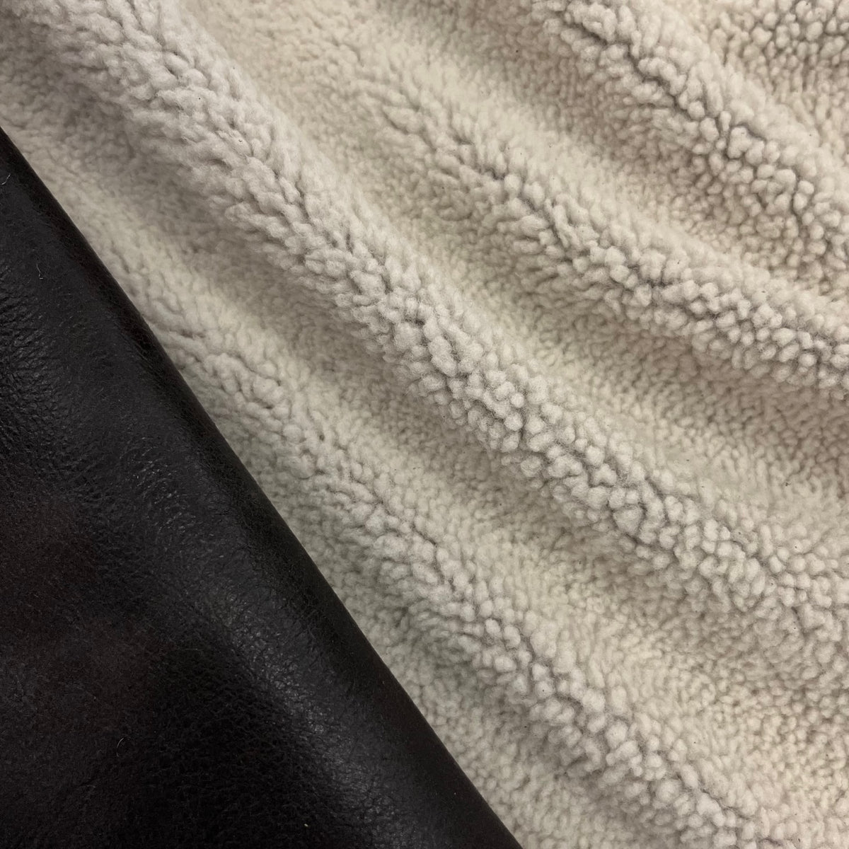 Sports Shearling with Matte Leather Back | Ships in 2 weeks