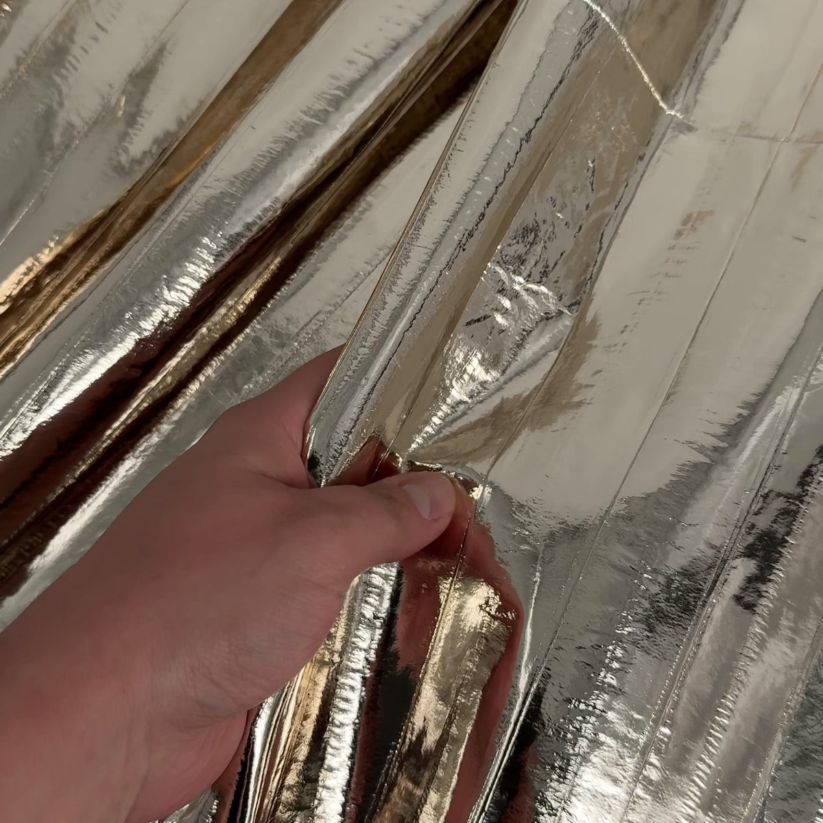 Champagne Gold Metallic Eel Skin | SALE | 50% OFF