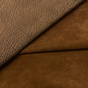 Bison Nubuck Leather Hide