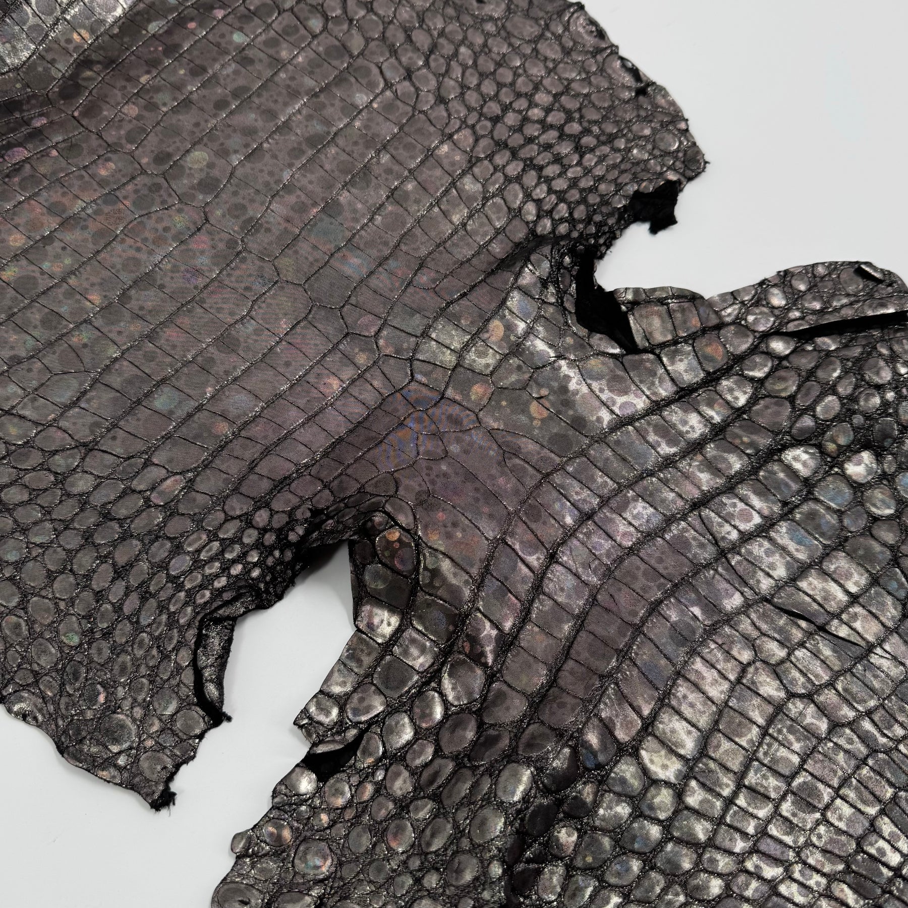 Italian Bubble Holographic Foiled Alligator - Only 1 Available