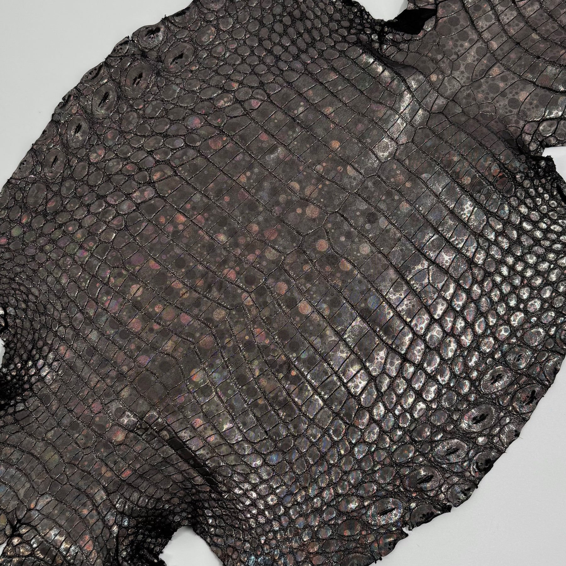 Italian Bubble Holographic Foiled Alligator - Only 1 Available
