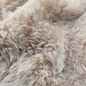 Two-Tone Icelandic Curly Shearling with Leather Backing