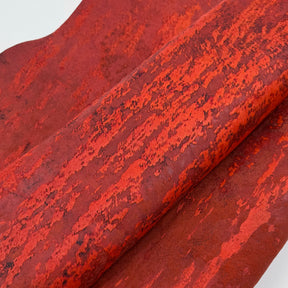 Only 3 Available | Fall Sunset Van Gogh Acid Distressed Hair-On Cow