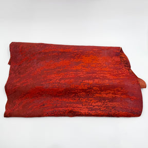 Only 3 Available | Fall Sunset Van Gogh Acid Distressed Hair-On Cow