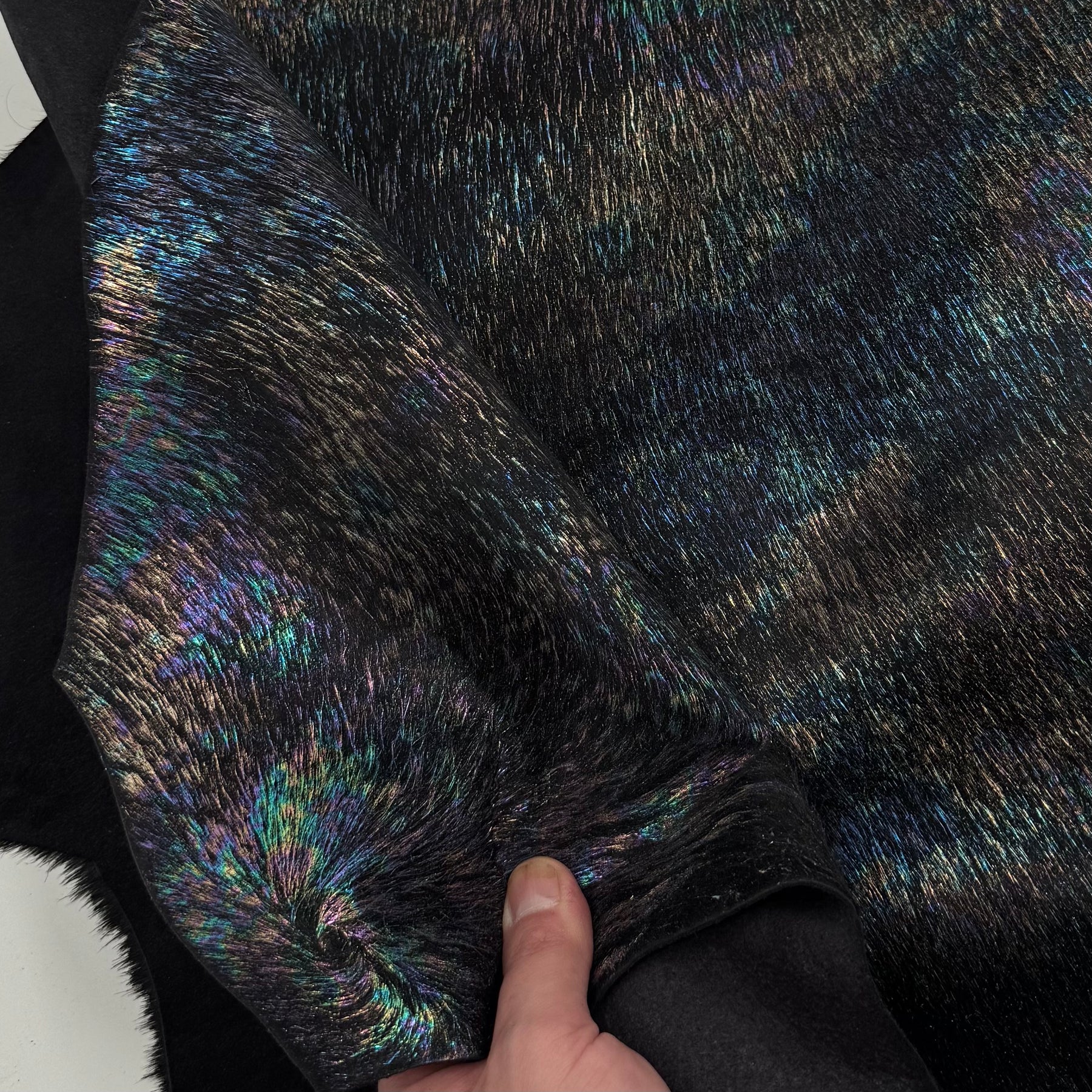Only 5 Available | Peacock Monet Holographic Hair-On Cow
