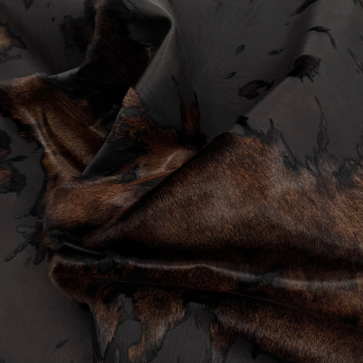 Rust Hair-on Acid-Wash Baby Calf