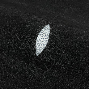 Stingray/Shagreen Genuine Skin | Black | 11" Wide