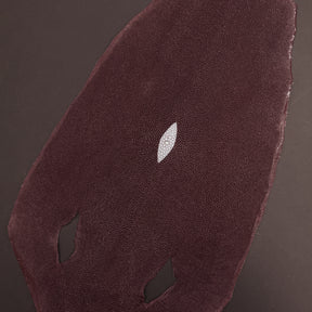 Stingray/Shagreen Genuine Skin | Burgundy | 11" Wide