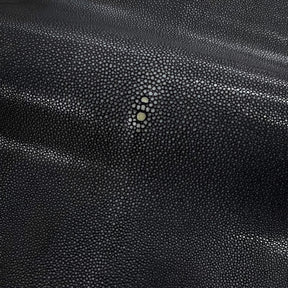 Sanded Stingray/Shagreen Genuine Skin | Black