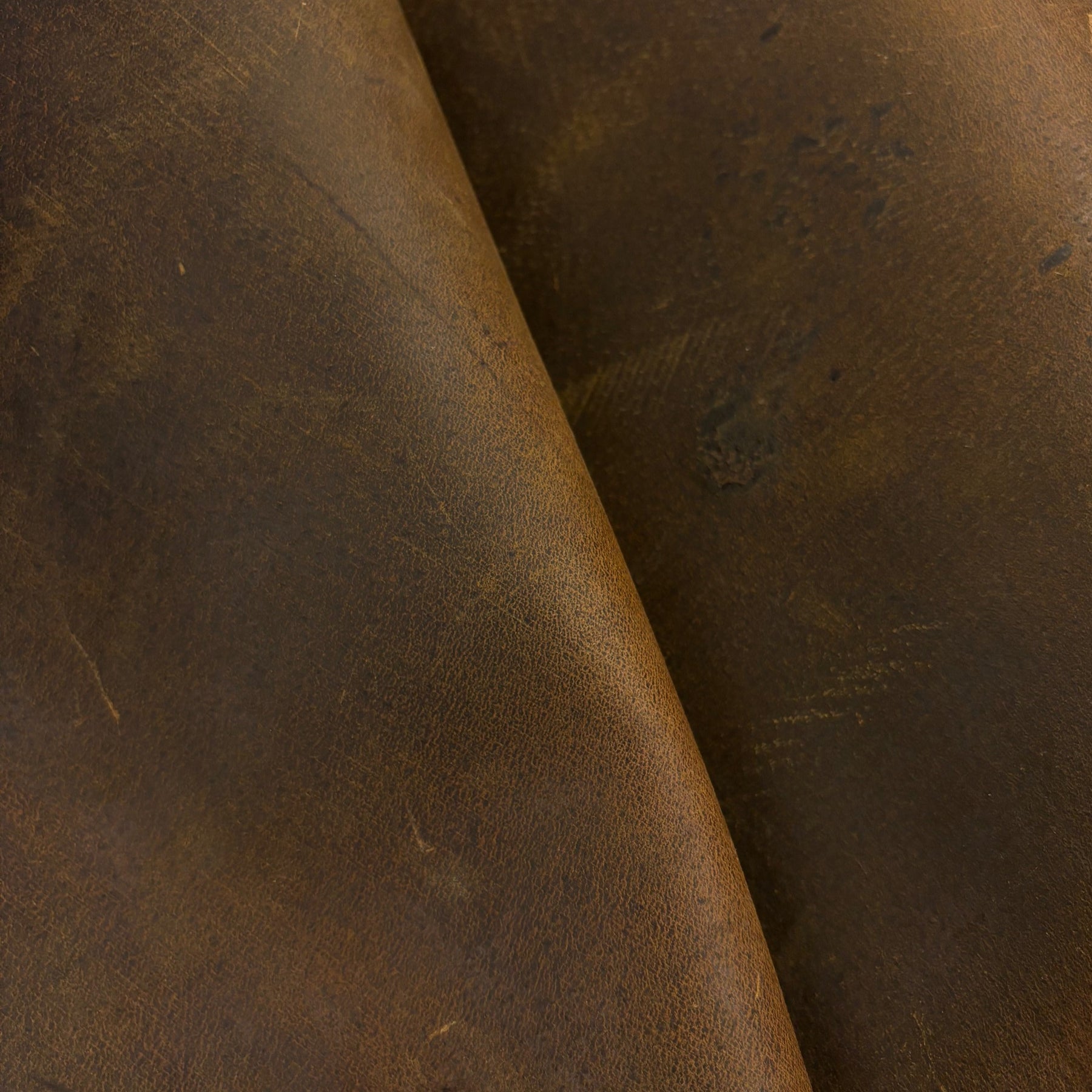 Waxy Distressed Boar Leather Hide | Made in America