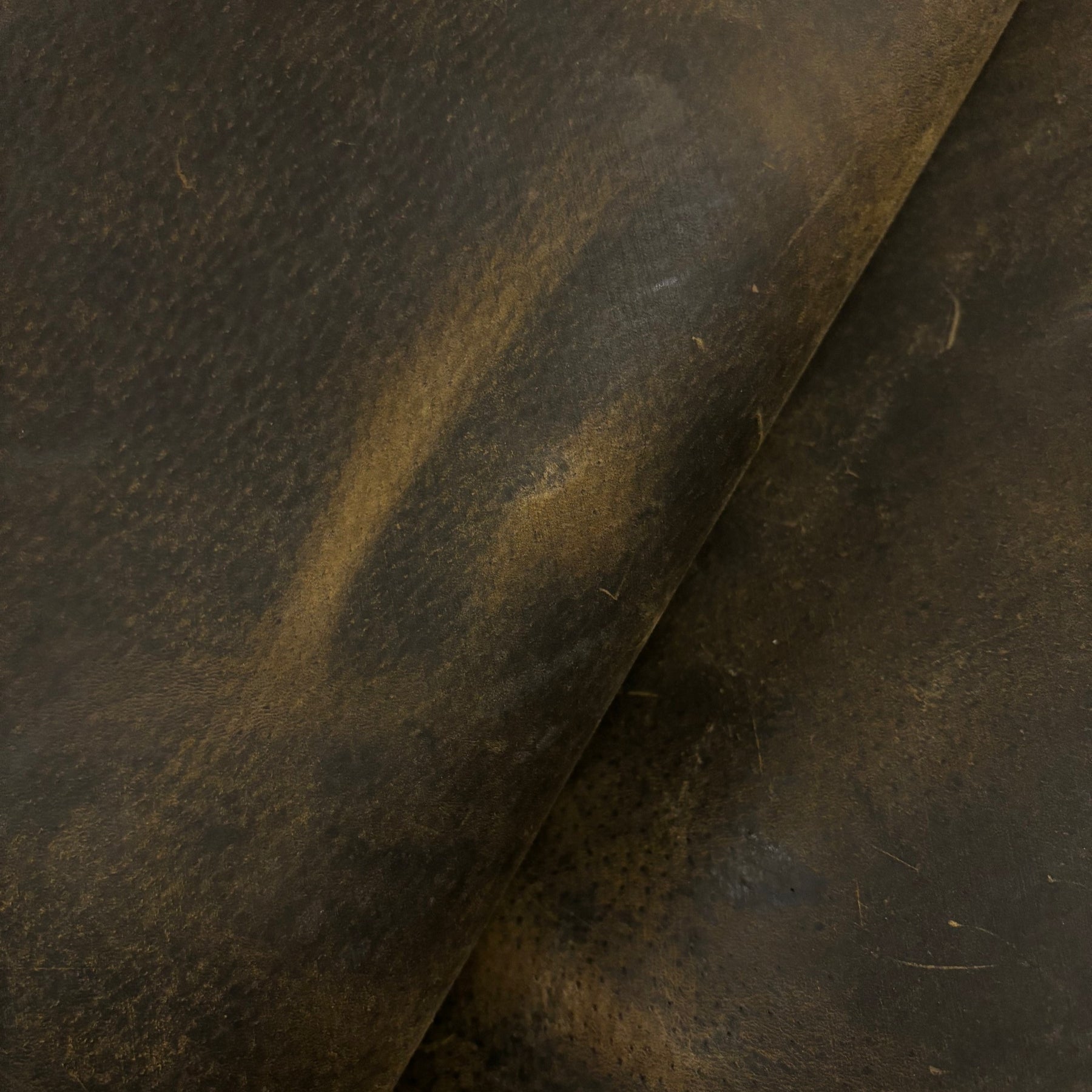 Waxy Distressed Boar Leather Hide | Made in America