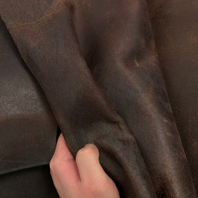 Waxy Distressed Boar Leather Hide | Made in America