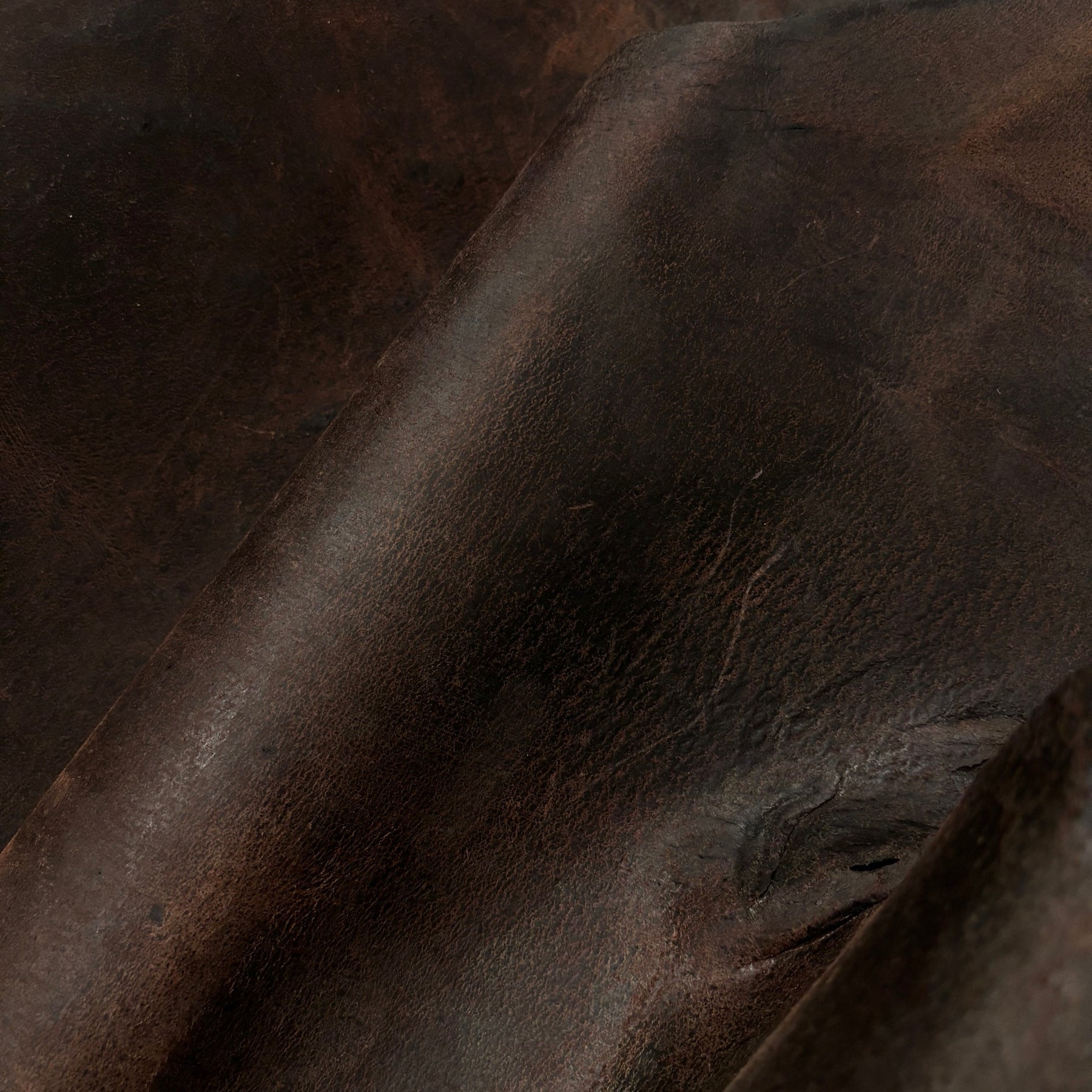 Waxy Distressed Boar Leather Hide | Made in America