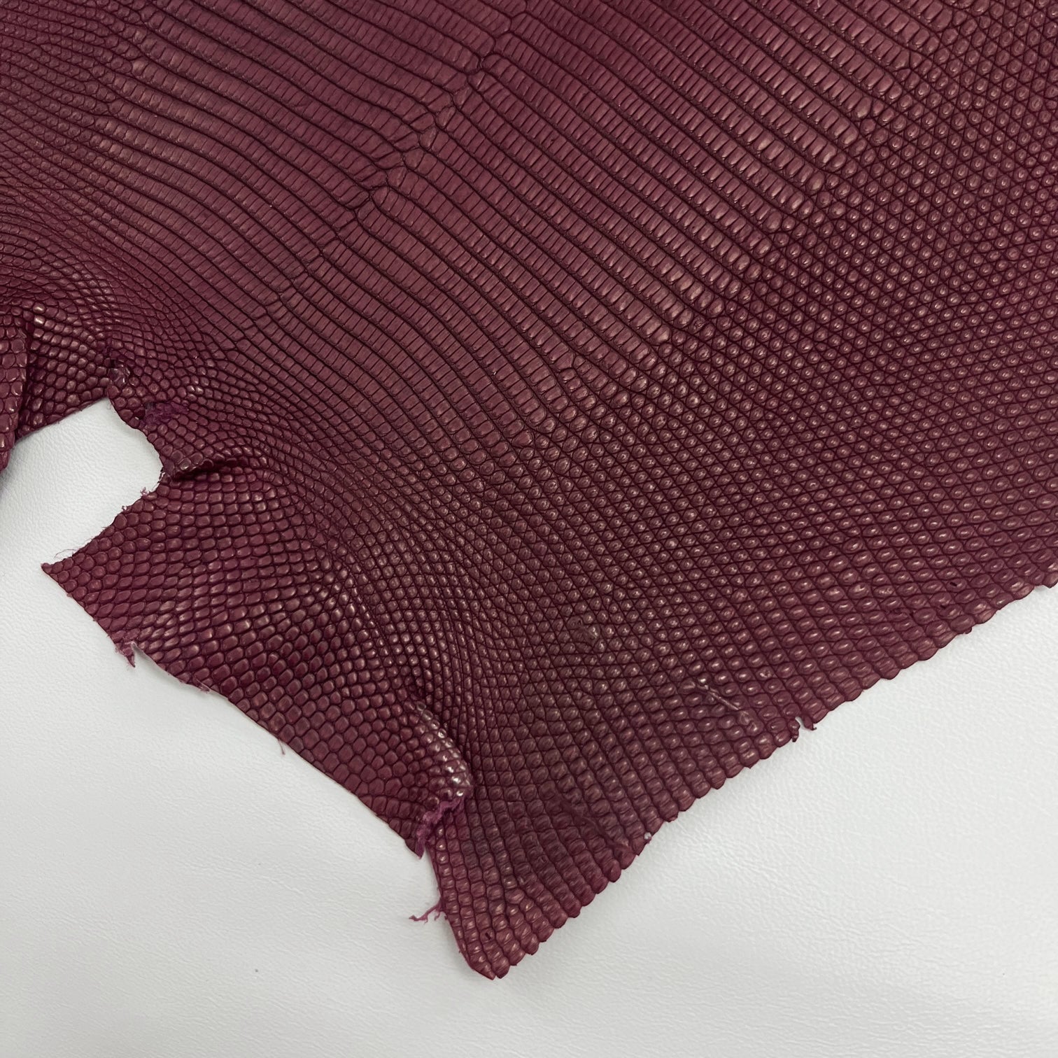 Lizard Skin | Burgundy Matte (Back Cut)