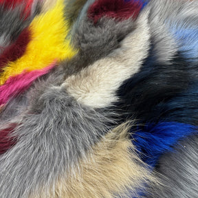 Genuine Fox Fur Plate | Multicolor