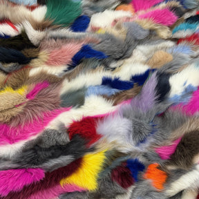 Genuine Fox Fur Plate | Multicolor