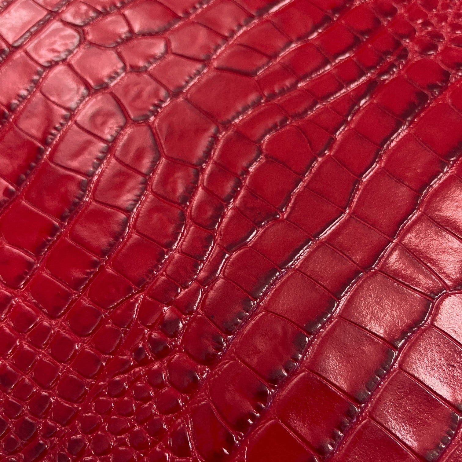 Croc Embossed Cow Hide