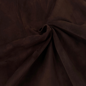 Luxe Baby Calf Suede Chocolate Brown