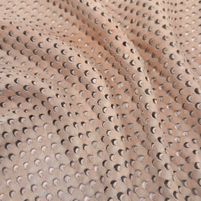Eyelet Perforated Lamb | Light Blush