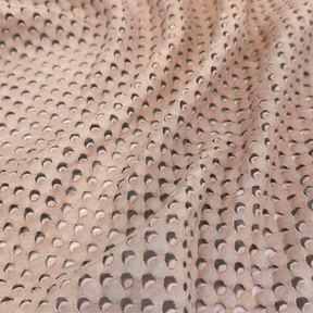 Eyelet Perforated Lamb | Light Blush
