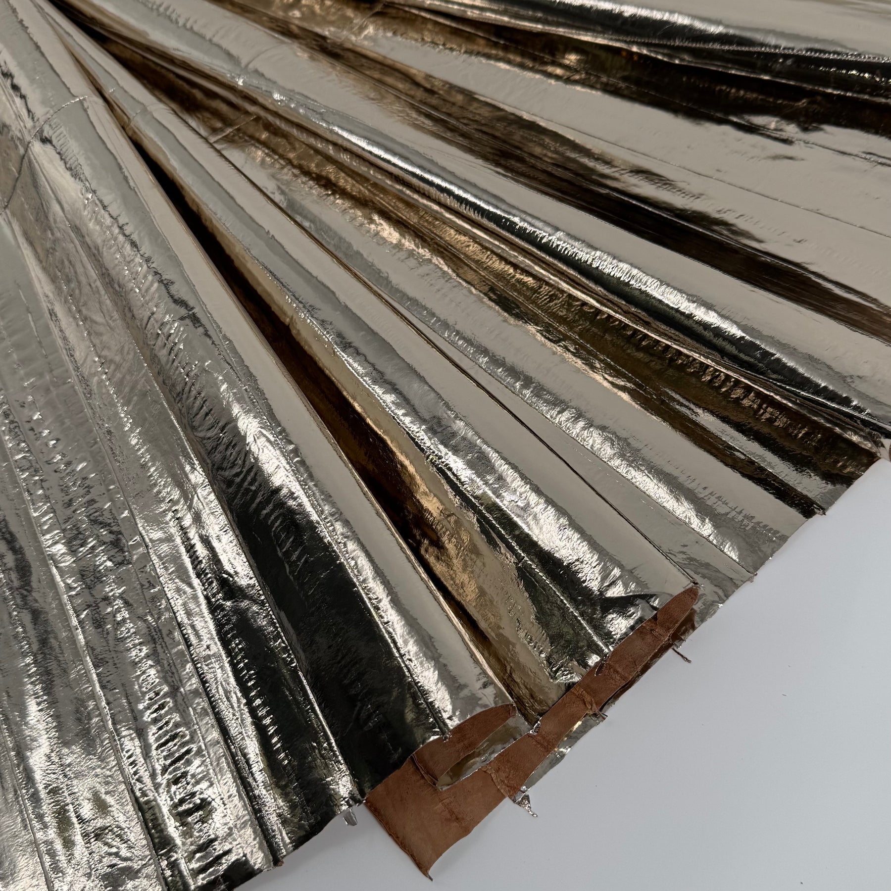 Champagne Gold Metallic Eel Skin | SALE | 50% OFF
