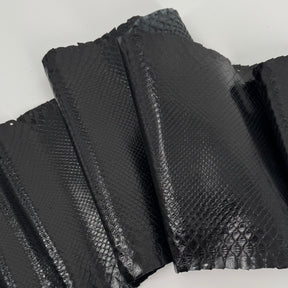 Glazed Black Python Back Cut | SALE