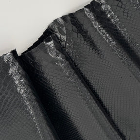 Glazed Black Python Back Cut | SALE