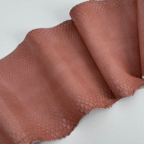 Glazed Peachy Salmon Python Back Cut | SALE