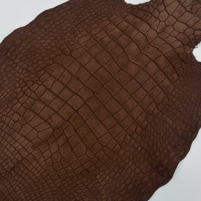 Nubuck Wild American Alligator Cognac | 39 cm | SALE