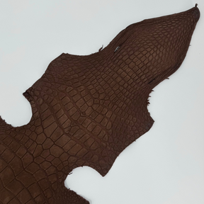 Nubuck Wild American Alligator Cognac | 39 cm | SALE