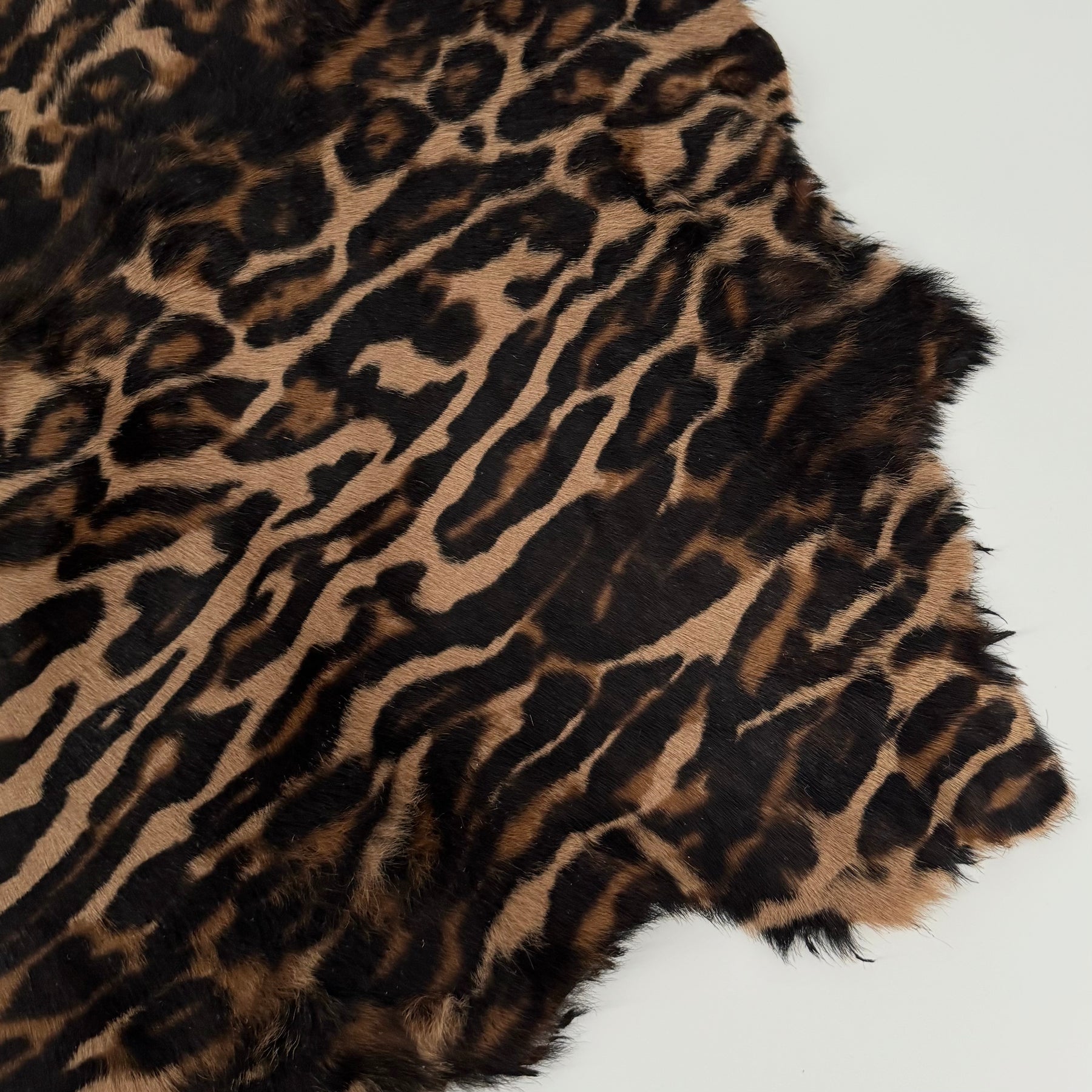 Leopard Hair-On Calf Cavalino with Longer Hair