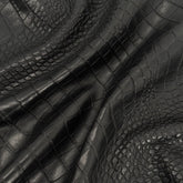 Italian Veg-Tan Crocodile Embossed Lamb Leather