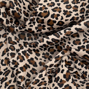 Italian Hair-On Leopard Print Cow Hide | Short Hair