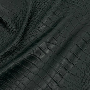 French Veg-Tan Crocodile Embossed Lamb Leather