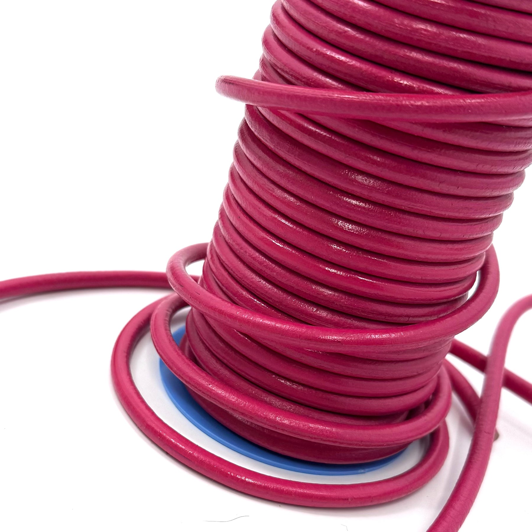 Fuschia Leather Cord | 1mm to 6mm | Ships in 3 weeks