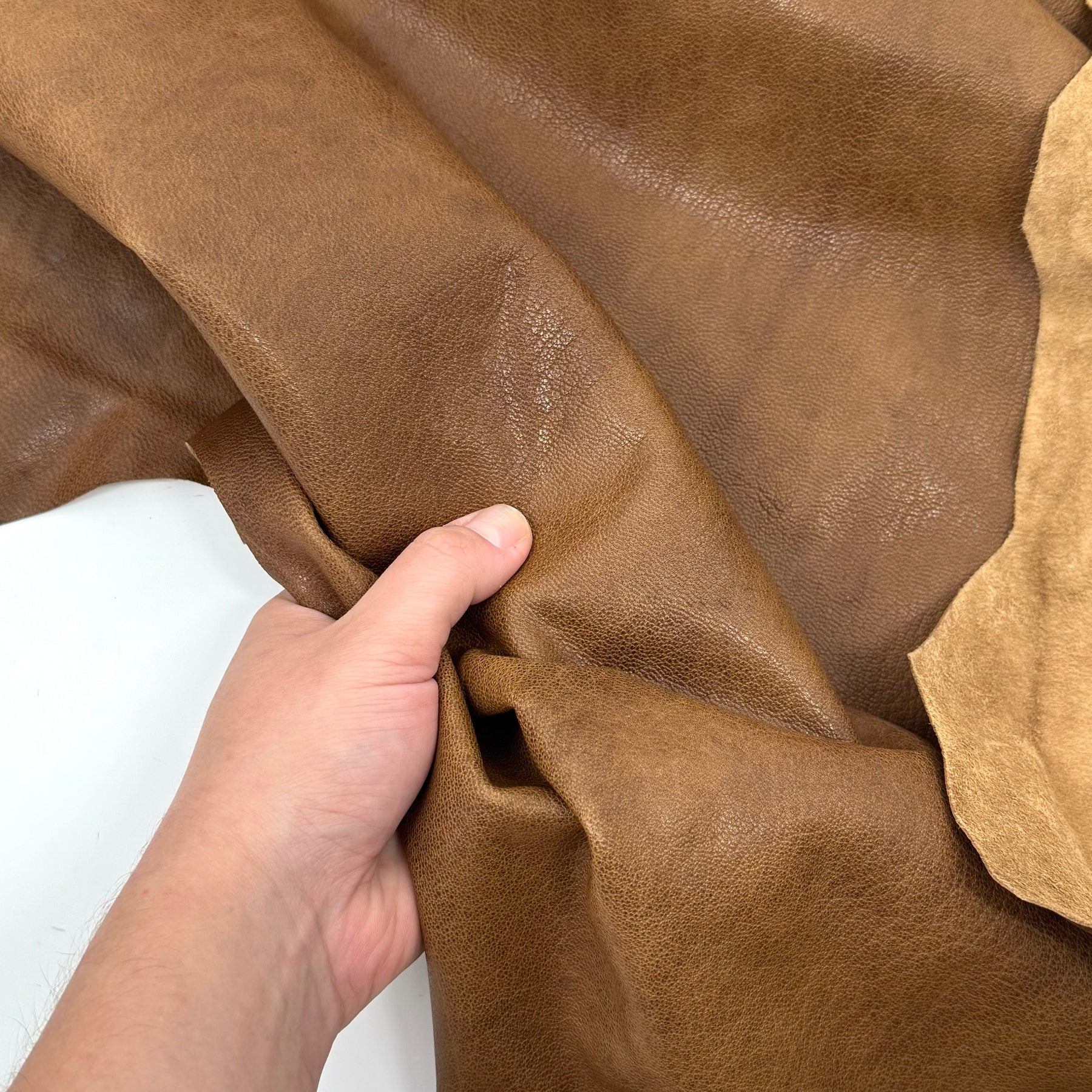 Golden Vintage Italian Goat Nappa