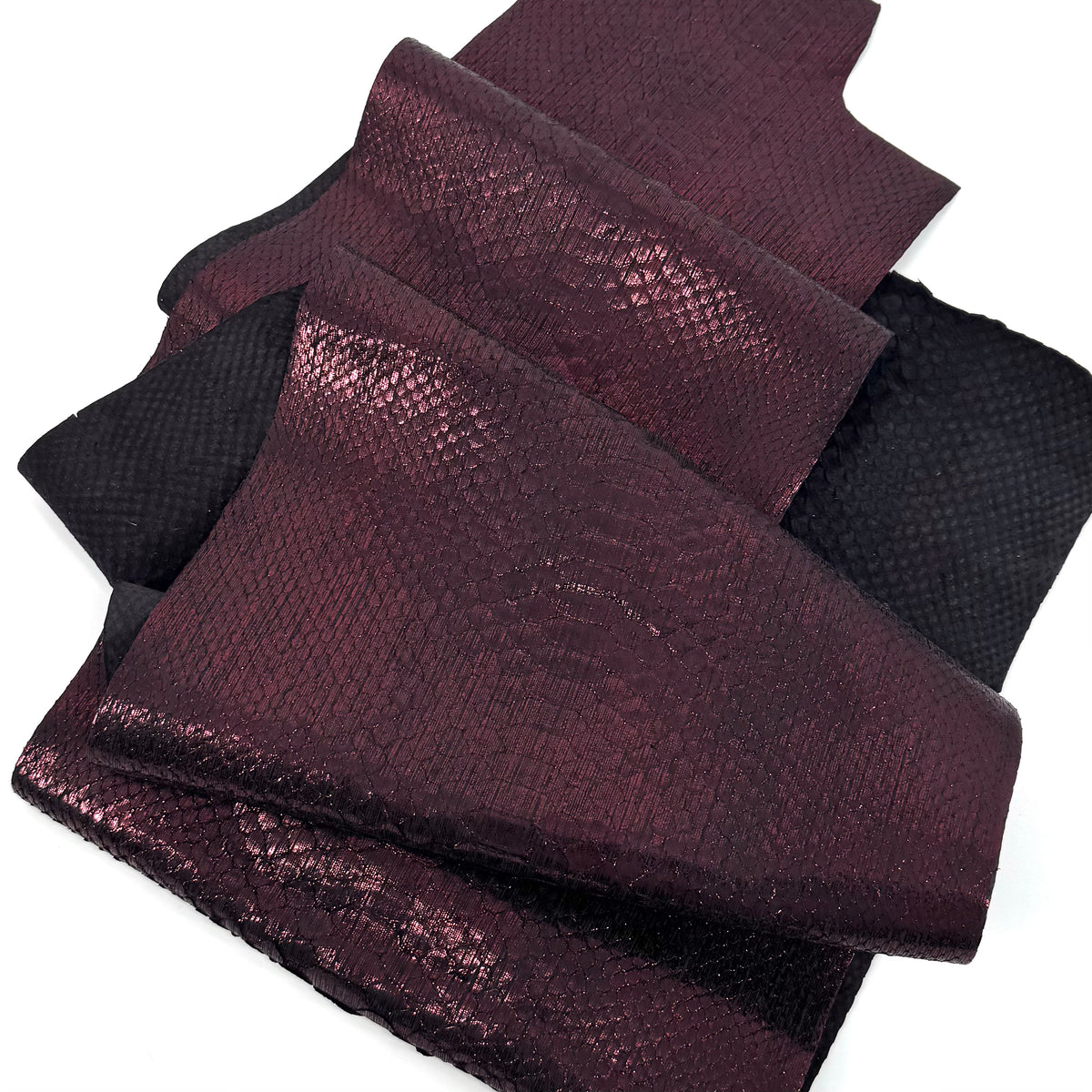 Metallic Burgundy Python Cut #5A - Only 1 Available! | SALE