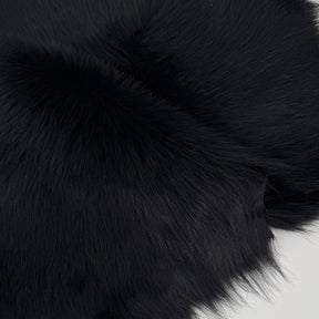 Black Toscana Shearling Long Hair Hide