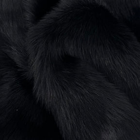 Black Toscana Shearling Long Hair Hide