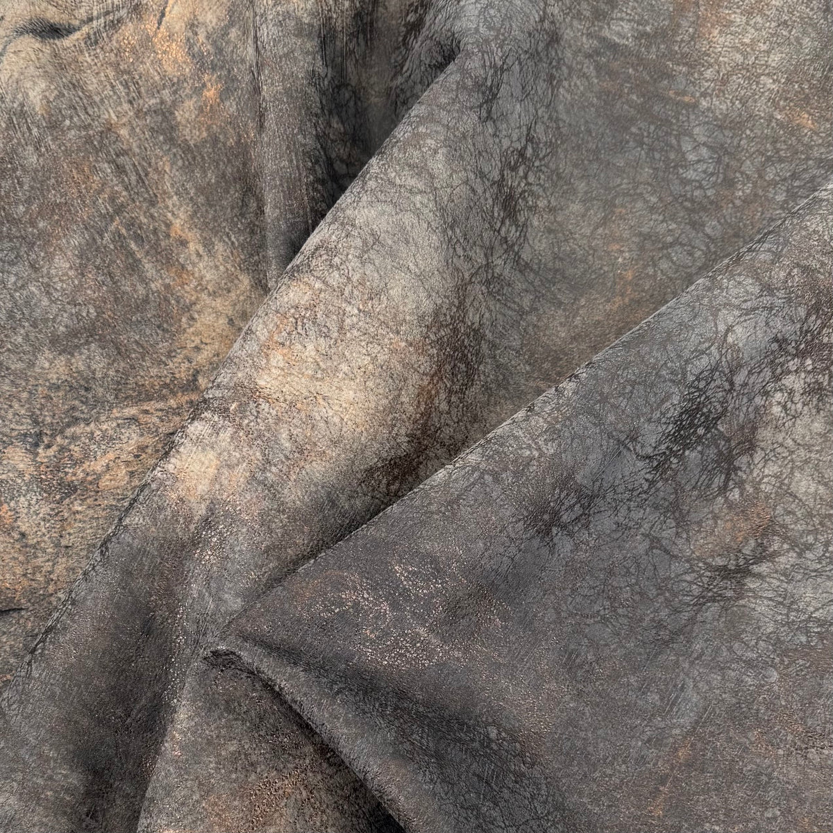 Saturn Distressed Lamb with Bronze Metallic Accents