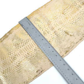 Deadstock Metallic Foil Beige Toast Python (Short Tail) Only 12 skins available | SALE