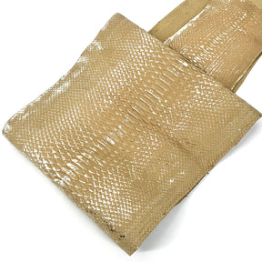 Deadstock Metallic Foil Vintage Gold Python (Short Tail) Only 8 skins available | SALE